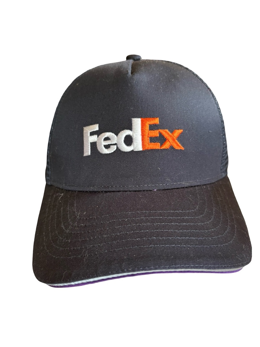 Cap with FedEx logo